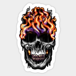 Hothead Skull Sticker